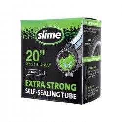 Slime - bike tube self sealing 20" - 20"x1.5-> 20"2.125 - 40-406-> 57-406 - auto valve