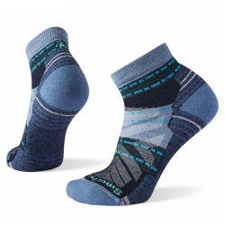 Smartwool - sport socks for women Hike Margarita Light Cushion Ankle socks - blue mist gray black