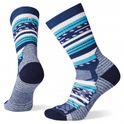Smartwool - sport socks for women Hike Margarita Light Cushion Crew - alpine blue white black
