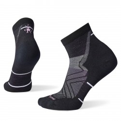 Smartwool - sport socks for women Run Targeted Cushion Ankle socks - Black gray