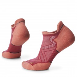 Smartwool - sport socks for women Run Targeted Cushion Low Ankle socks - light orange Pomegranate red