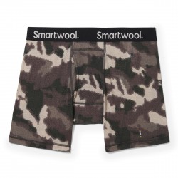 Smartwool - men's underwear Merino Print Boxer Brief Boxed - brown black Dune Blurred Camo Print