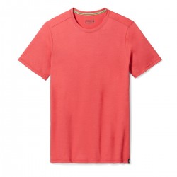 Smartwool - sport Tshirt for men Short Sleeve Tee - earth light red