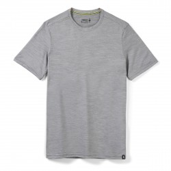 Smartwool - sport Tshirt for men Short Sleeve Tee - Heather light gray