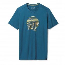 Smartwool - tricou sport unisex maneca scurta Companion Trek Graphic Short Sleeve Tee - albastru inchis amurg