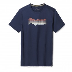 Smartwool - tricou sport unisex maneca scurta Mountain Horizon Graphic Short Sleeve Tee - albastru inchis