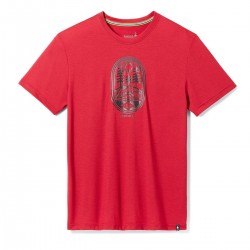 Smartwool - sport Tshirt unisex Mountain Trail Graphic Short Sleeve Tee - Rhythmic Red