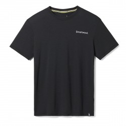 Smartwool - sport Tshirt unisex Dawn Rise Graphic Short Sleeve Tee Slim Fit - Black