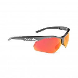Spiuk - sport sun glasses Ventix K, 2 replacement Nittix lens clear and mirrored red - black antrachite frame