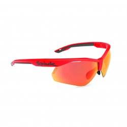 Spiuk - sport sun glasses Ventix K, 2 replacement Nittix lens clear and mirrored red - red black frame