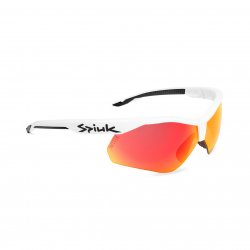 Spiuk - sport sun glasses Ventix K, 2 replacement Nittix lens clear and mirrored red - white black frame