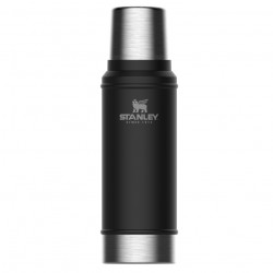 Stanley - classic thermos with handle The Legendary Classic Bottle - matte black pebble - 750 ml