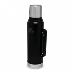 Stanley - classic thermos with handle The Legendary Classic Bottle - matte black pebble - 1 Liter
