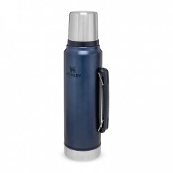Stanley - classic thermos with handle The Legendary Classic Bottle - Nightfall dark blue - 1 Liter