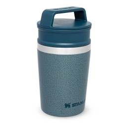 Stanley - termos mic tip pahar Adventure Shortstack Travel Mug - albastru deschis gheata Hammertone  - 230 ml