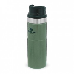 Stanley - termos tip cana cu buton Trigger Action Travel Mug - verde Hammertone - 470 ml