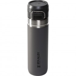 Stanley - classic thermos water bottle type GO Quick Flip Water Bottle - charcoal dark gray - 0.7 liters