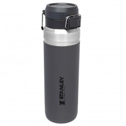 Stanley - classic thermos water bottle type GO Quick Flip Water Bottle - charcoal dark gray - 1.06 Liter