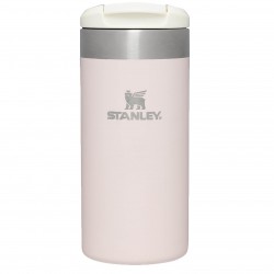 Stanley - termos mic calatorie The Aerolight Transit Mug - roz deschis cuart metalic - 350 ml