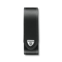 Victorinox - black leather pouch (sheath) for pocket knife - black