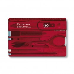 Victorinox - set accesorii swiss card Classic, 10 functii - rosu