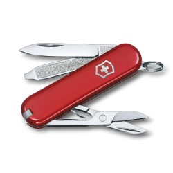 Victorinox - pocket knife classic SD style icon, 7 features - silver red