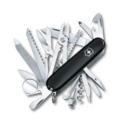 Victorinox - multifunctional pocket knife swiss champ, 33 features - silver black
