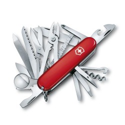 Victorinox - multifunctional pocket knife swiss champ, 33 features - silver red