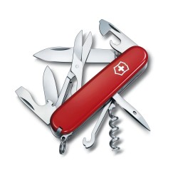 Victorinox - pocket knife Climber, 14 features - silver red
