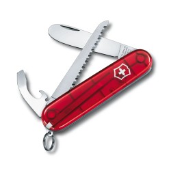Victorinox - pocket knife for kids my first, 9 features - silver red