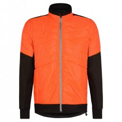 Ziener - long sleeve cycling  jacket for men Neki jacket - black neon orange