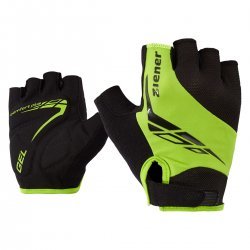 Ziener - cycling gloves short fingers Ceniz Gloves - black lime green