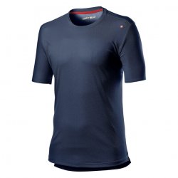 Castelli technical casual T-shirt with short sleeve Tech Tee - dark inifity blue