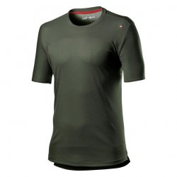 Castelli technical casual T-shirt with short sleeve Tech Tee - military green