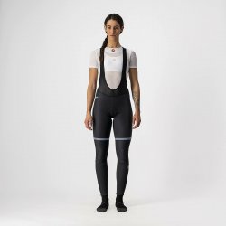 Castelli - pantaloni lungi ciclism cu bretele femei vreme rece si vant Polare 3 Bibtights - negru