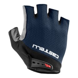 Castelli - cycling gloves short fingers Entrata V - dark blue black gray