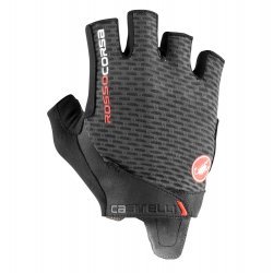 Castelli - cycling gloves Rosso Corsa Pro V - dark gray  black