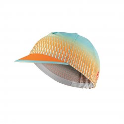 Castelli - cycling cap for women Climber's Cap - light blue orange