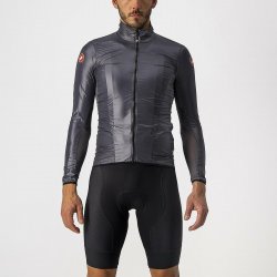 Castelli - Men Cycling jacket for cold or windy weather Aria Shell jacket - anthracite gray