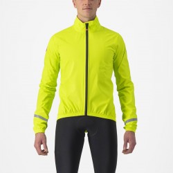 Castelli - Cycling waterproof  jacket for rainy weather Emergency 2 Rainjacket - fluo yellow