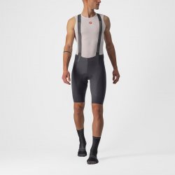 Castelli - Pantaloni ciclism scurti cu bretele  Free Aero RC bibshorts - gri antracit