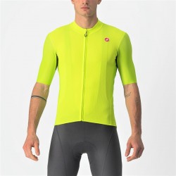 Castelli - tricou pentru ciclism cu maneca scurta Endurance Elite Jersey - galben fluo negru