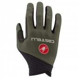 Castelli - cycling gloves with long fingers winter CW 6.1 Unlimited - Forest dark green dark Gray