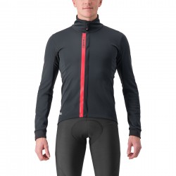 Castelli - cycling jacket cold weather or winter Entrata Jacket - black red