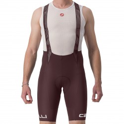 Castelli - Cycling pants for men Free Aero RC Classic Bibshort - dark red dark gray