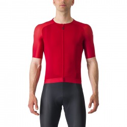 Castelli - tricou ciclism cu maneca scurta pentru barbati Aero Race 7.0 - rosu intens rich
