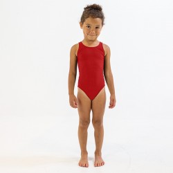 Finis - One piece swimsuit girls Bladeback - solid dark red