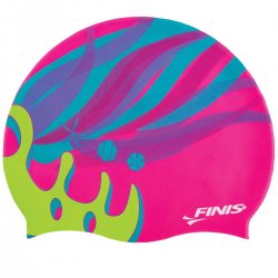 Finis - Silicone swimming cap for kids Mermaid Silicone Cap Crown - pink multicolored