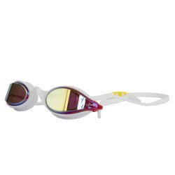 Finis - adults swimming googles Circuit 2 Goggles - white red-yellow mirror