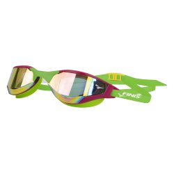 Finis - ochelari inot pentru triatlon Hayden Goggles - verzi cu lentila oglinda portocalie